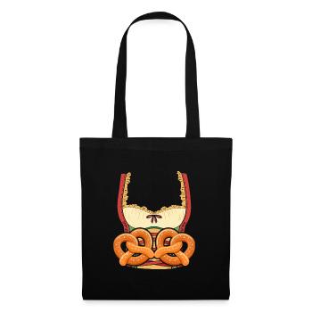 Trachten Shirt Damen Bayerische Breze Dirndl - Tote Bag - black - Front