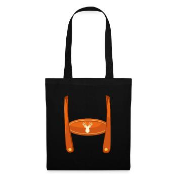 Lederhosn Bayerisches Trachten Shirt Herren - Sac en tissu - noir - Devant
