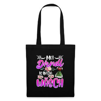 Mein Dirndl is in da Wäsch Bayerisches Dirndl Shir - Tote Bag - black - Front