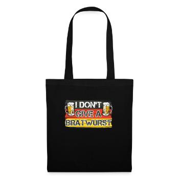 Bratwurst allemande Je ne donne pas une bratwurst - Sac en tissu - noir - Devant