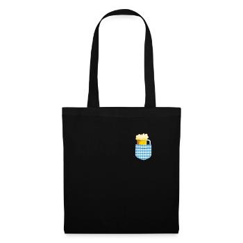 Fan de bière Bavaria Beer Mug Chemise de bière bavaroise - Sac en tissu - noir - Devant