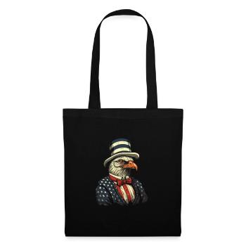 Thanksgiving Amerikanischer Pilger Truthahn - Stoffbeutel - Schwarz - Vorne