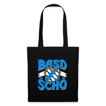 Basd Scho Bayerisches Shirt München Bayern - Stoffbeutel - Schwarz - Vorne