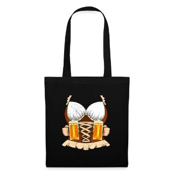 Beer Lover Women Dirndl Shirt Woman - Tote Bag - black - Front