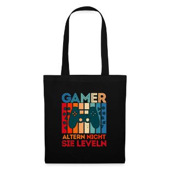 Gamers Don't Age Them Leveling B-Day Video Players - Tote Bag - black - Front