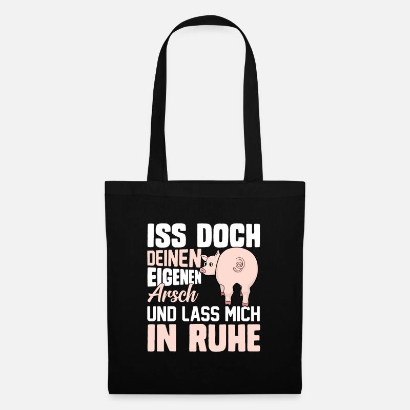 Iss doch deinen eigenen Arsch - Stoffbeutel - Schwarz