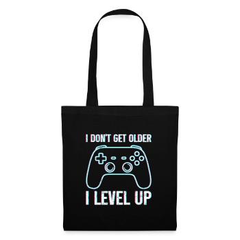 Retro Gamer B-Day Don't Get Older I Level Up - Tote Bag - black - Front