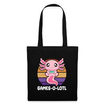 Gambling, Animals, Games-O-Lotl, Video Games, Kids - Tote Bag - black - Front
