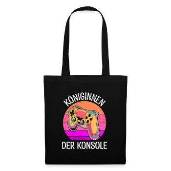 Königinnen der Konsole Zocken Videospiel Mädchen - Stoffbeutel - Schwarz - Vorne