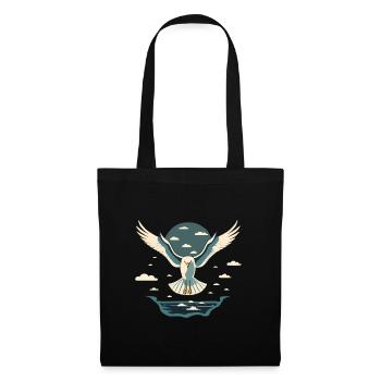 The Seagull Flies Over The Sea, Bird Free, Bird - Tote Bag - black - Front
