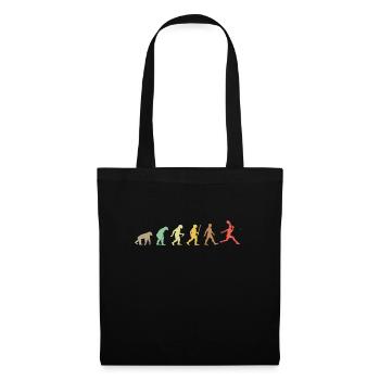 Vintage Squash Retro Squash Racket Evolution - Tote Bag - black - Front