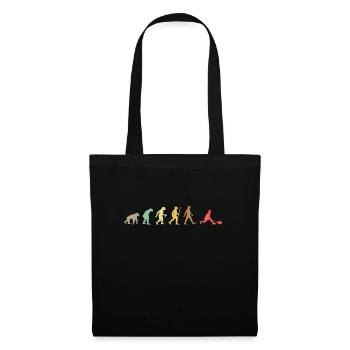 Vintage Squash Retro Squash Racket Evolution - Tote Bag - black - Front