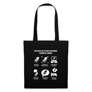 temps libre cyclisme - Sac en tissu - noir - Devant