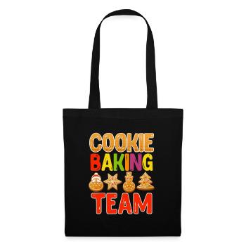 Biscuits Équipe de pâtisserie Fans de pâtisserie Biscuits Baker - Sac en tissu - noir - Devant