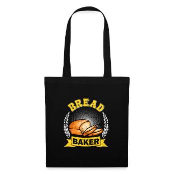 Confiseur Boulanger Boulanger Boulangerie Cuisson du pain - Sac en tissu - noir - Devant