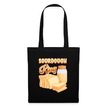 Brotliebhaber Sourdough King Brot Backen - Stoffbeutel - Schwarz - Vorne
