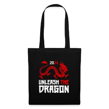 Chinesischer Drache Neujahr 2024 Unleash the - Stoffbeutel - Schwarz - Vorne
