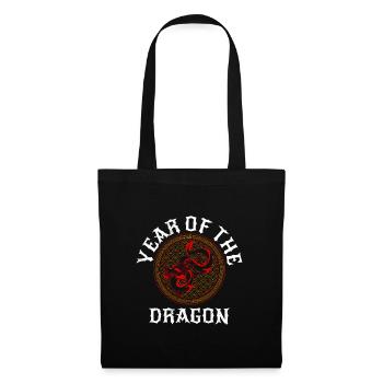 Nouvel An chinois Année du Dragon Chine - Sac en tissu - noir - Devant