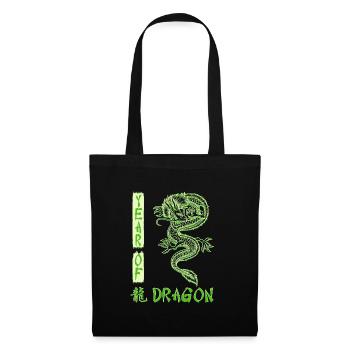 Nouvel An chinois Année du Dragon Chine - Sac en tissu - noir - Devant