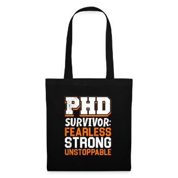 Thèse PH. D Survivant Intrépide Fort - Sac en tissu - noir - Devant