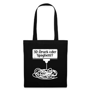 3D Printing or Spaghetti 3D Printing Fail - Tote Bag - black - Front
