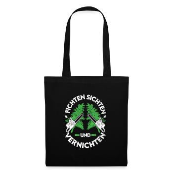 Lumberjack Saying Forester Forester Spruce - Tote Bag - black - Front