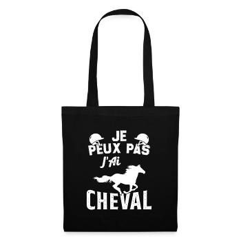I can't I have a horse - Tote Bag - black - Front