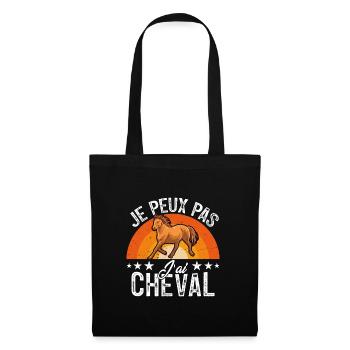 I can't I have a horse - Tote Bag - black - Front