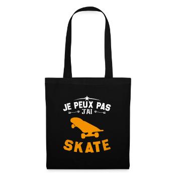 Non so pattinare - Borsa di stoffa - nero - Fronte