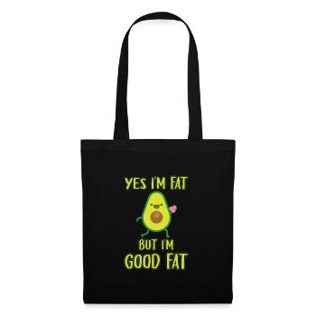 Funny Avocado Yes in Fat Avocado Costume - Tote Bag - black - Front