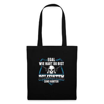 Cops Are Harder Funny Police Saying - Tote Bag - black - Front