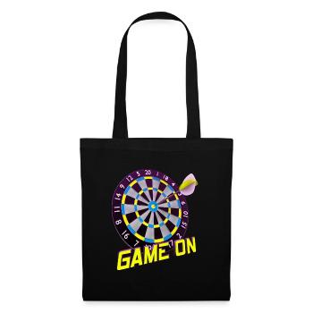 Jeu de fléchettes activé - Jaune - Sac en tissu - noir - Devant