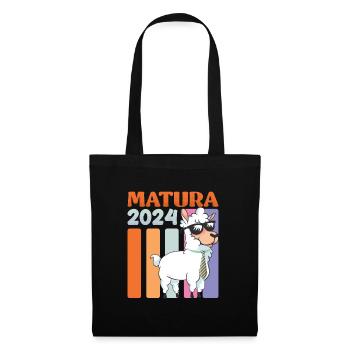 Matura 2024 Maturantin Lama Maturantinnen - Tote Bag - black - Front