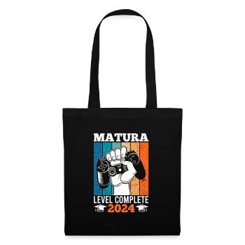 Matura 2024 Niveau Complet Maturanten Lustiges - Sac en tissu - noir - Devant