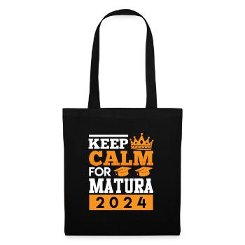 Maturant Keep Calm pour Matura 2024 Matura - Sac en tissu - noir - Devant