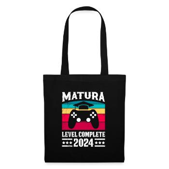 Matura 2024 Niveau Complet Maturanten Lustiges - Sac en tissu - noir - Devant
