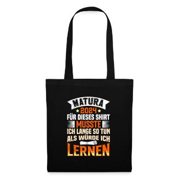 Matura 2024 Pour cette chemise Maturianten Funny - Sac en tissu - noir - Devant