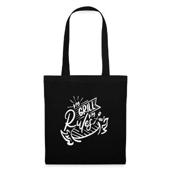 Mon Grill, mes Règles - Sac en tissu - noir - Devant