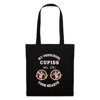 Valentine Teacher Pre School Cupids Steal Hearts - Tote Bag - black - Front