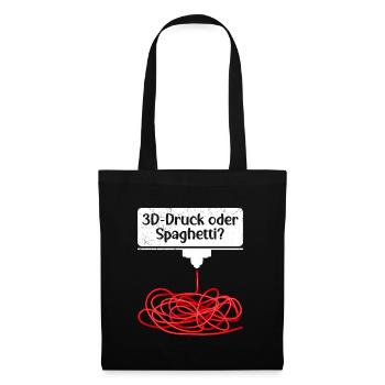 3D Printing or Spaghetti 3D Printing Fail - Tote Bag - black - Front