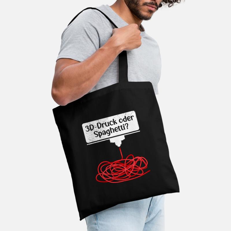 3D-Druck oder Spaghetti 3D Drucken Fail Stoffbeutel