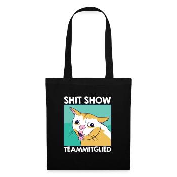 Mitarbeiter Verrückt Shit Show Teammitglied - Stoffbeutel - Schwarz - Vorne