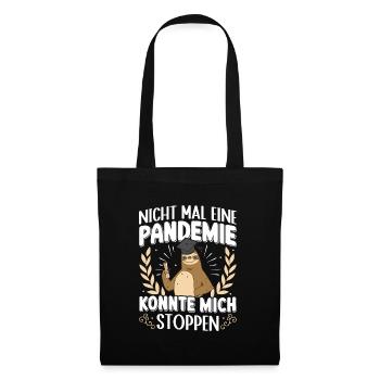 Master La pandémie n'a pas pu m'arrêter - Sac en tissu - noir - Devant