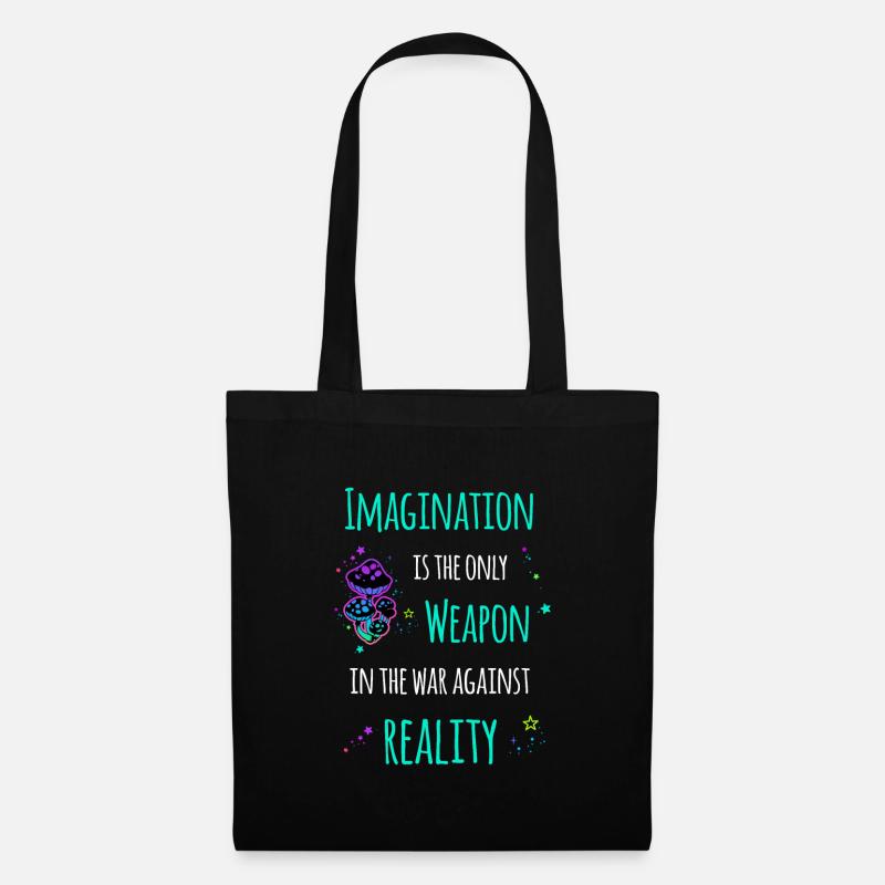 Imagination Vorstellungskraft - Stoffbeutel - Schwarz
