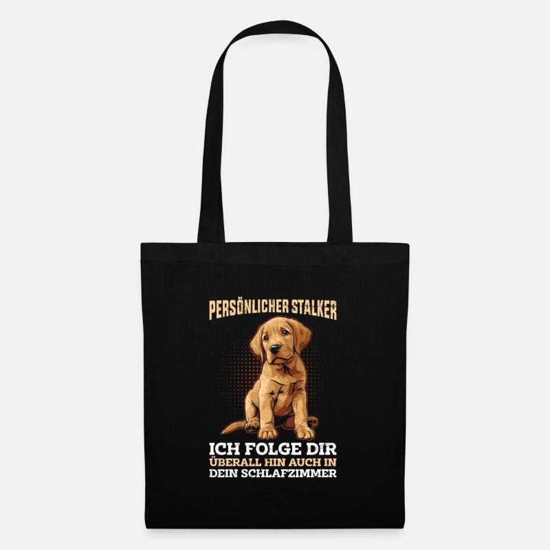 Labrador Liebhaber Persönlicher Stalker Labrador - Stoffbeutel - Schwarz