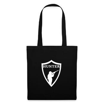 Hunter Badge Hunter Hunting Hobby Leisure - Tote Bag - black - Front