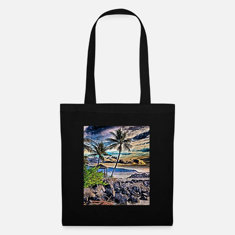 Hawaiian Shoreline - Tote Bag - black
