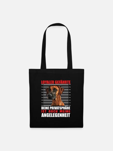 Rhodesian Ridgeback LOYALER GEFÄHRTE Lustiges - Stoffbeutel - Schwarz