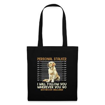 Labrador amant personnel harceleur labrador - Sac en tissu - noir - Devant