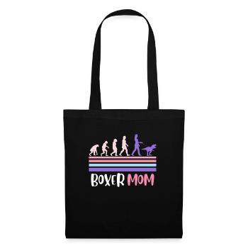 BOXER MOM Chien Propriétaire Boxer Allemand - Sac en tissu - noir - Devant